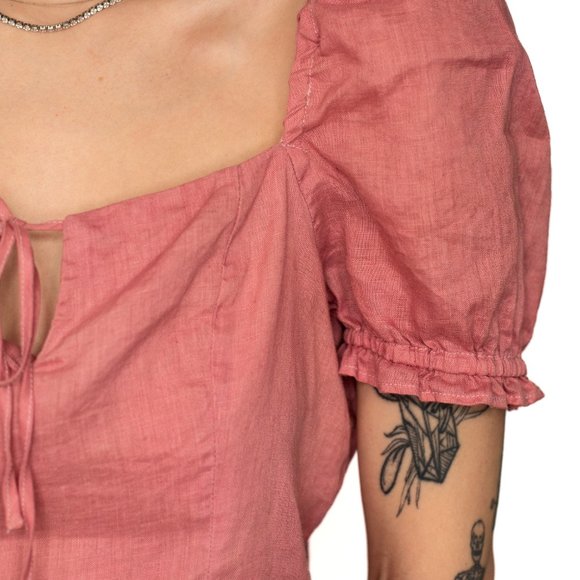 H&M • Small • Short Sleeve Blouse • Pink - Picture 8 of 8